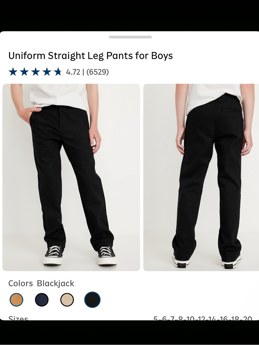 Old Navy Boys Uniform Pants NWT